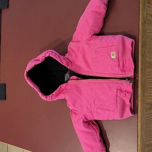 12 M pink carhartt jacket
